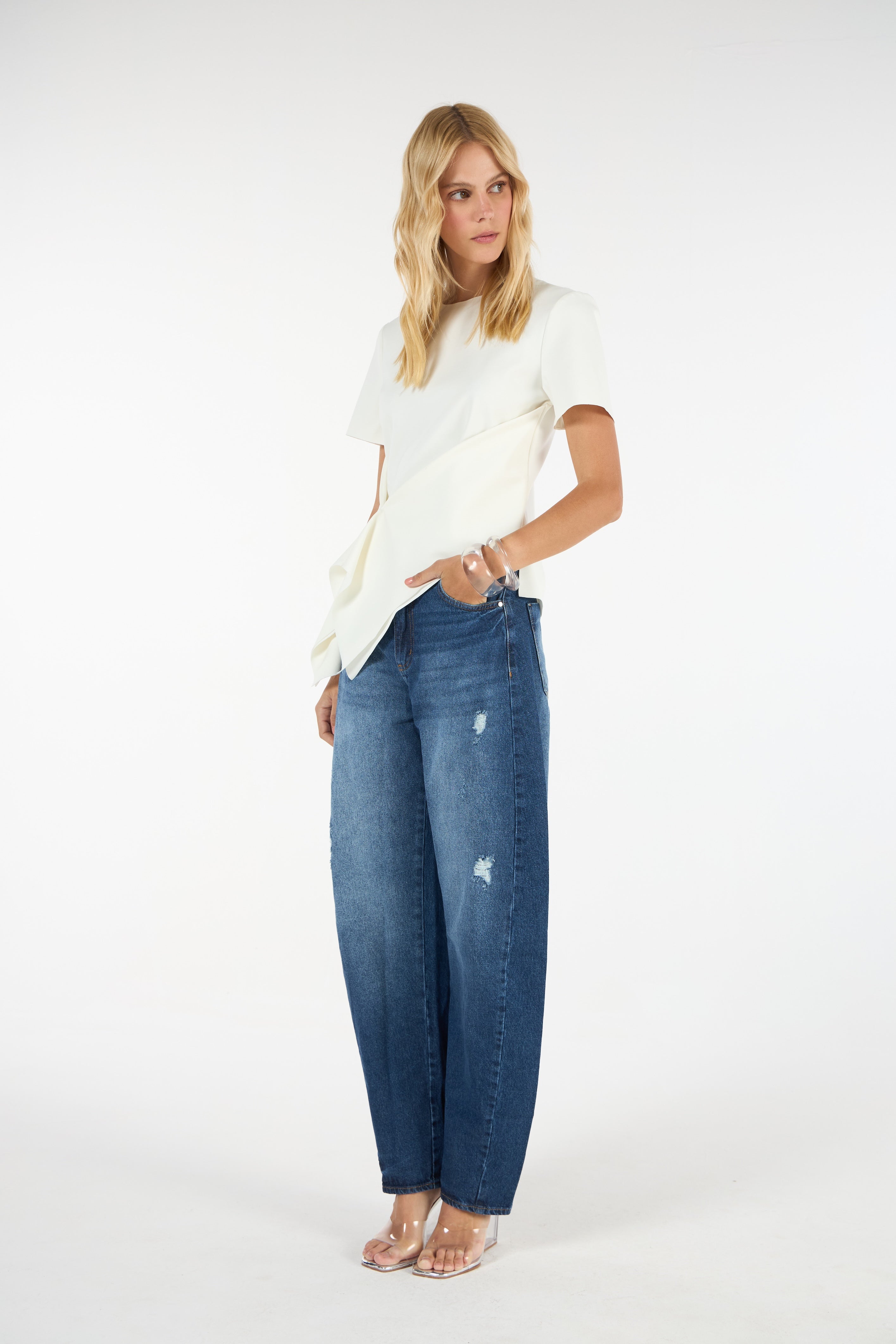 TD Blue Barrel Jeans (1828)