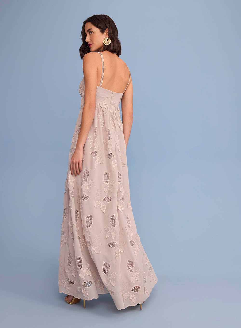 SK Maxi Midi Light Grey Dress