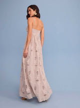SK Maxi Midi Light Grey Dress
