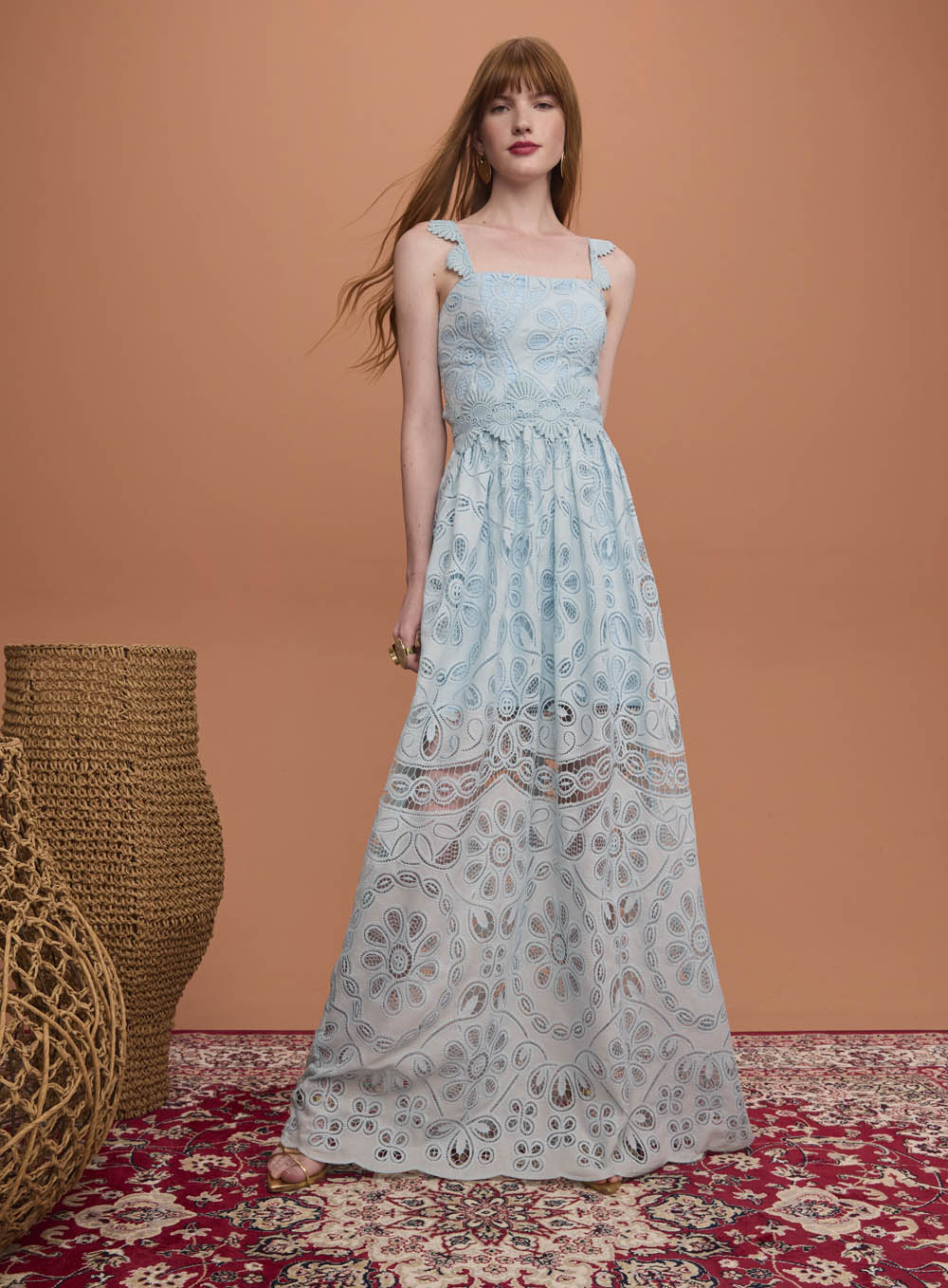 SK Sky Blue Long Dress