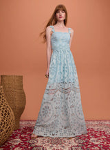 SK Sky Blue Long Dress