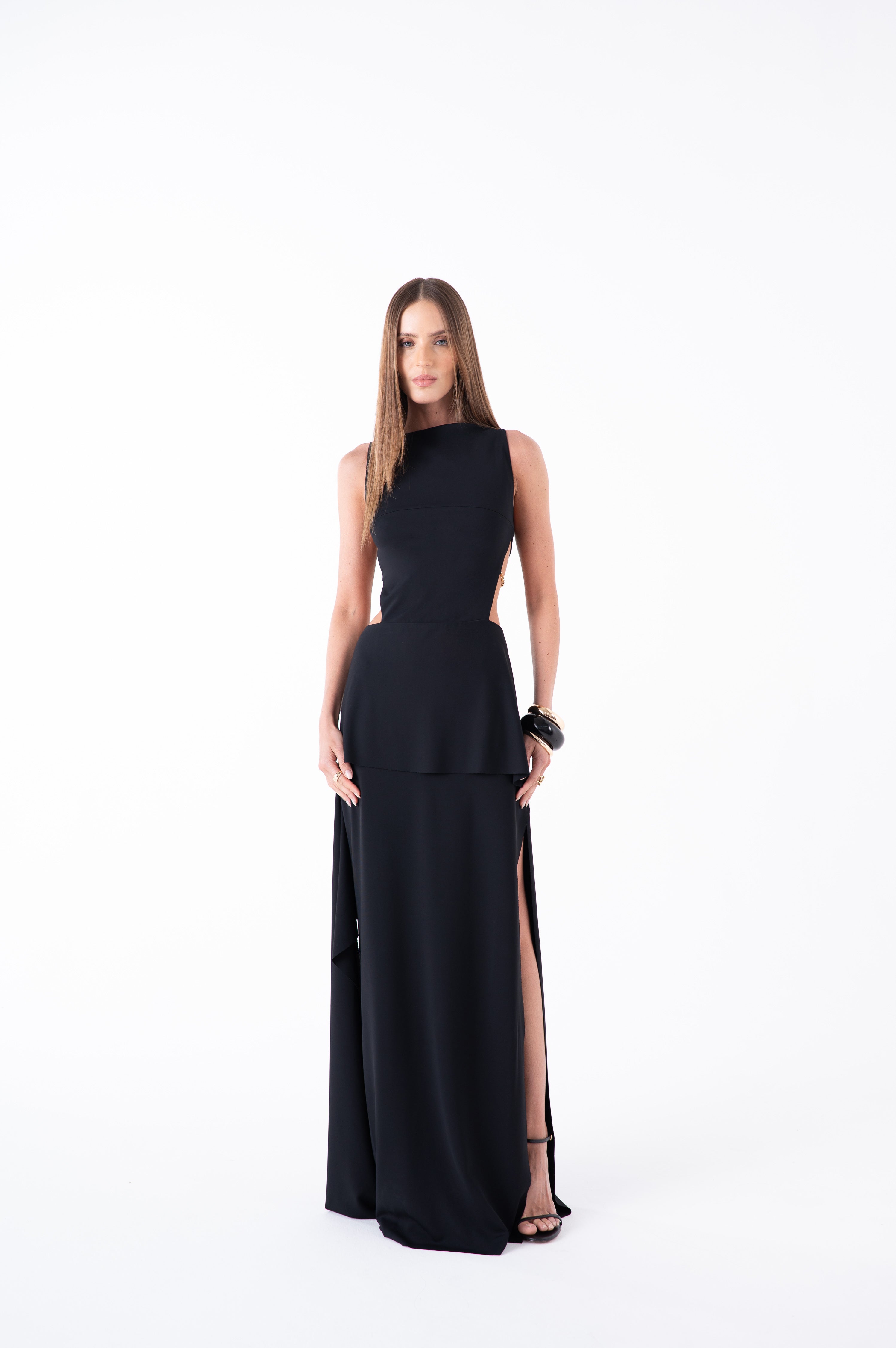 SK Black Long Dress