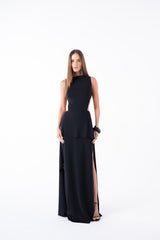 SK Black Long Dress