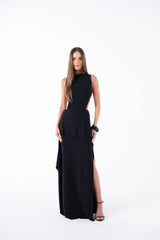 SK Black Long Dress