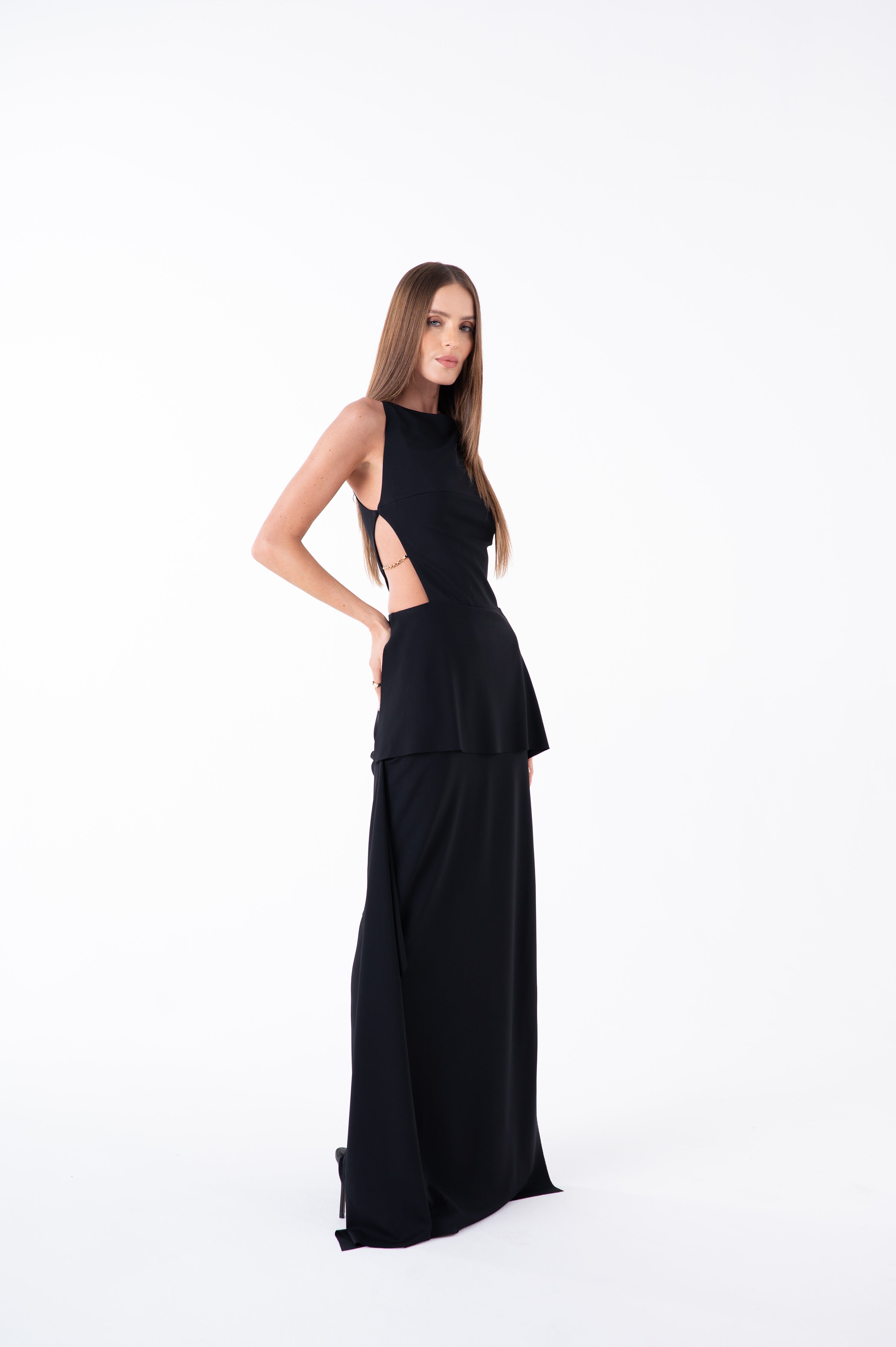 SK Black Long Dress