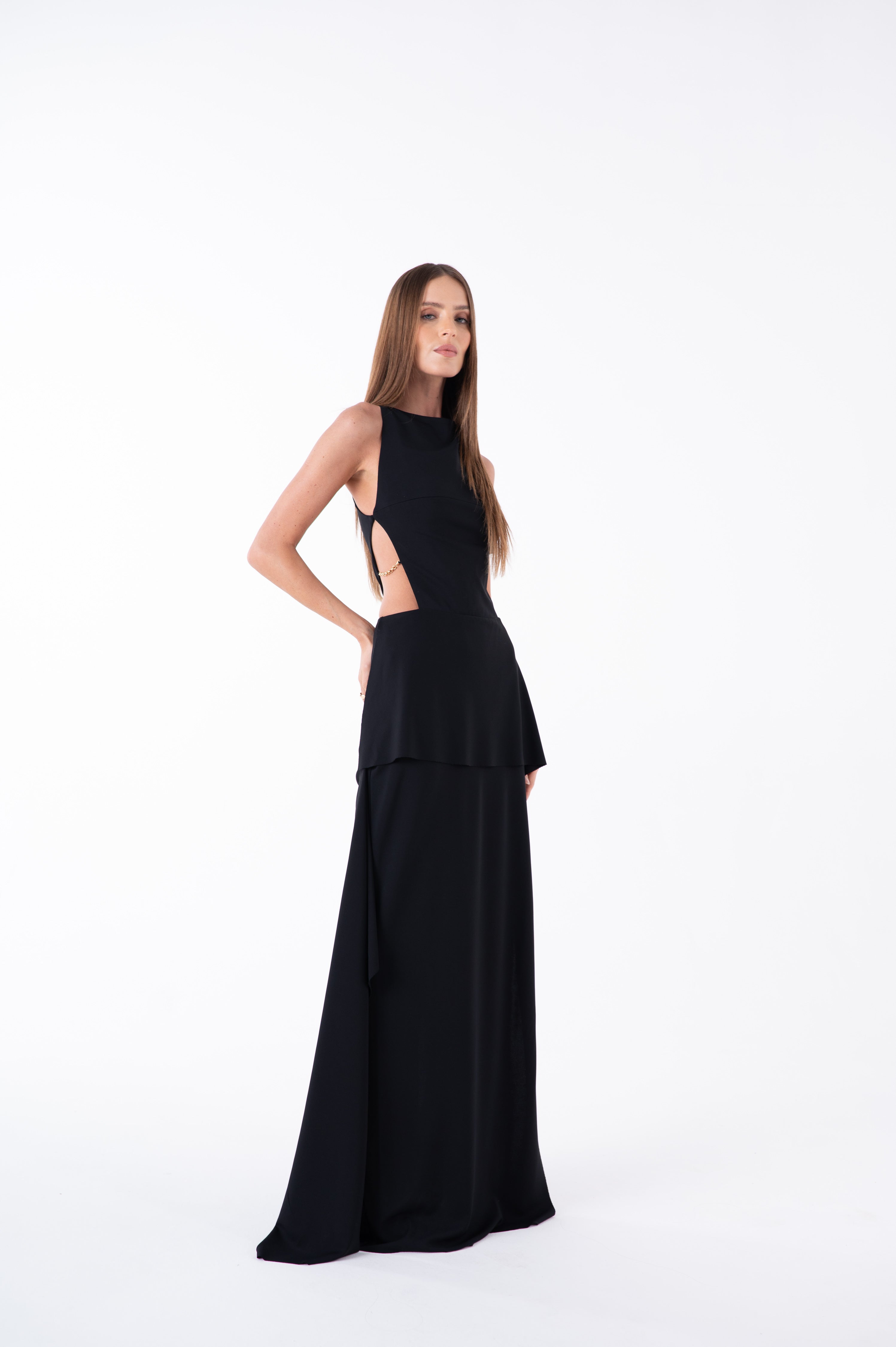 SK Black Long Dress