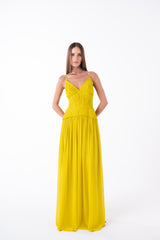 SK Yellow Long Dress