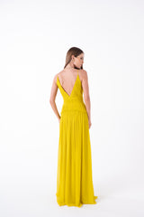 SK Yellow Long Dress