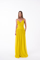 SK Yellow Long Dress