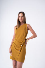SK Golden Brown Short Dress