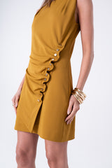 SK Golden Brown Short Dress