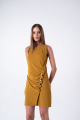 SK Golden Brown Short Dress