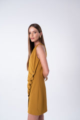 SK Golden Brown Short Dress