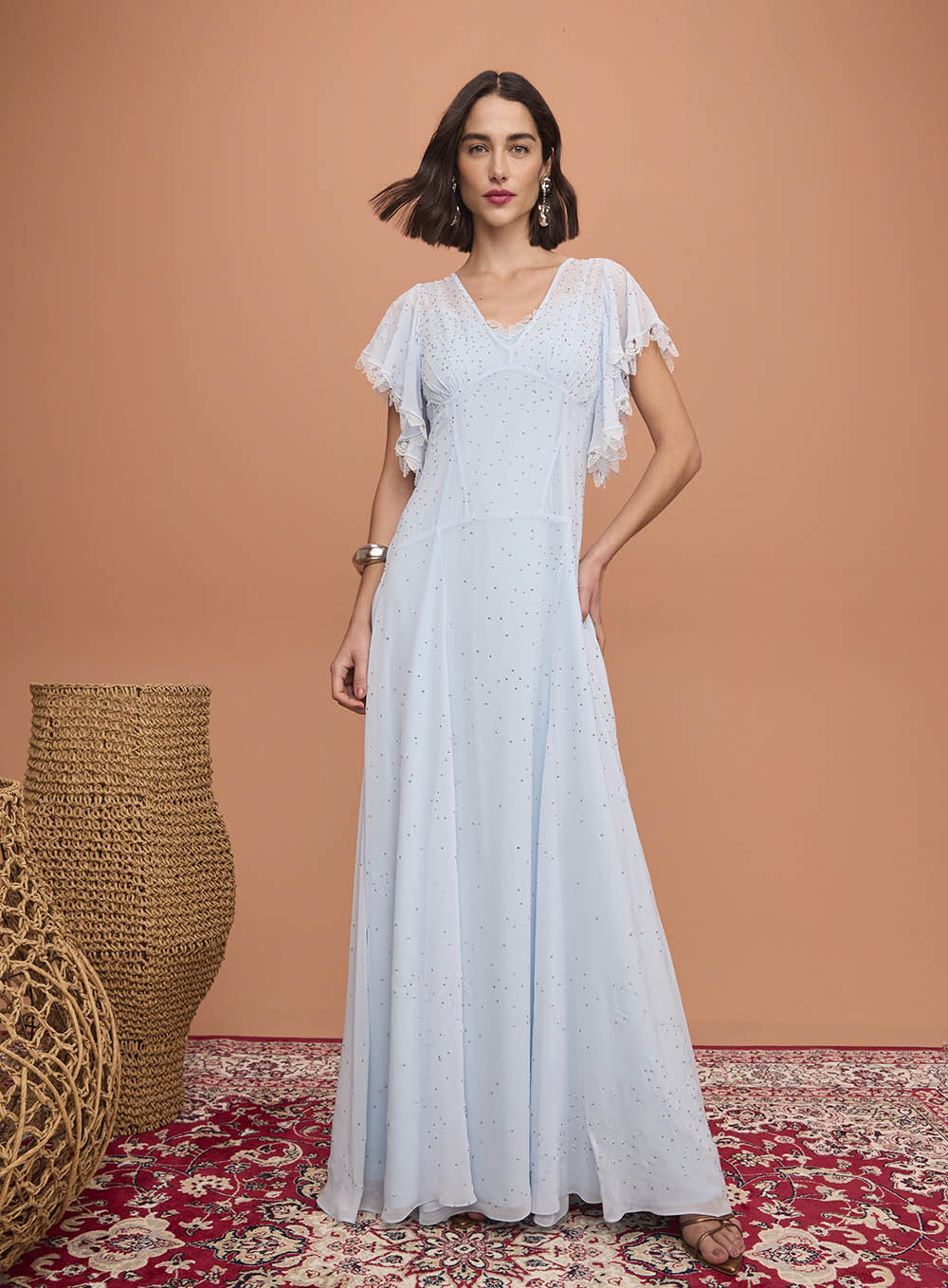 SK Long Blue Dress