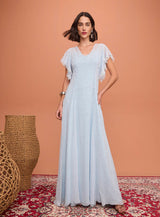 SK Long Blue Dress