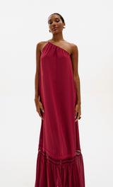 OS Asymmetric Flowing Dress Alessandra