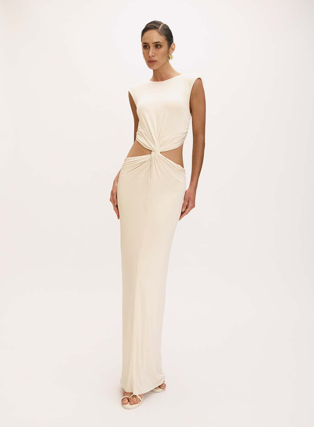 OS Valentina Beige Dress