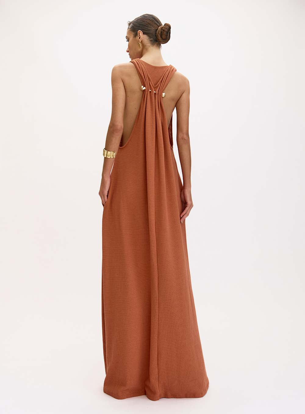 OS Brown Beatrice Dress