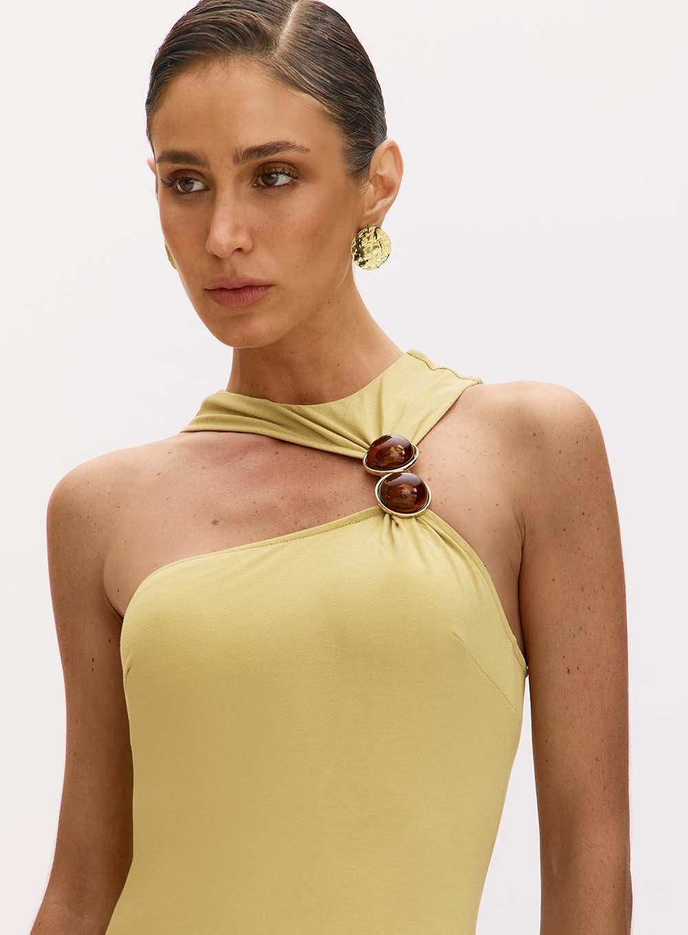 OS Meghann Yellow Dress