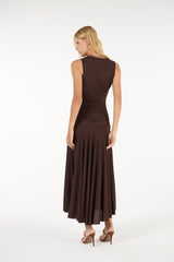 TD Brown Midi Dress