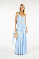 TD Light Blue Long Dress