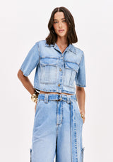 LP Short-Sleeve Denim Shirt