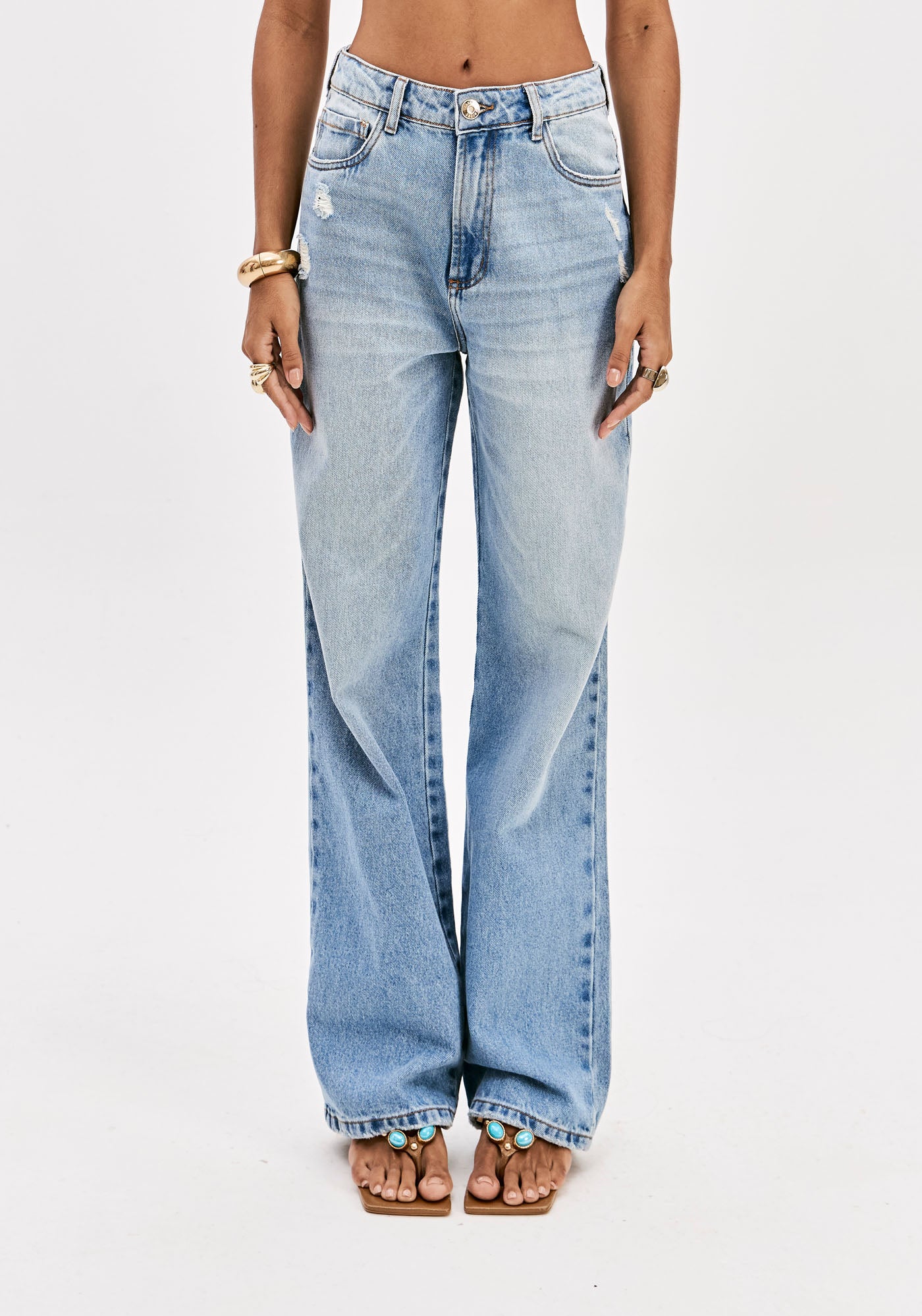 LP Super High-Waisted Straight Jeans