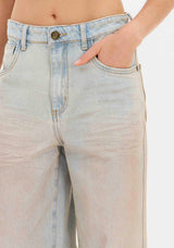 LP Light Washed Stained Jeans