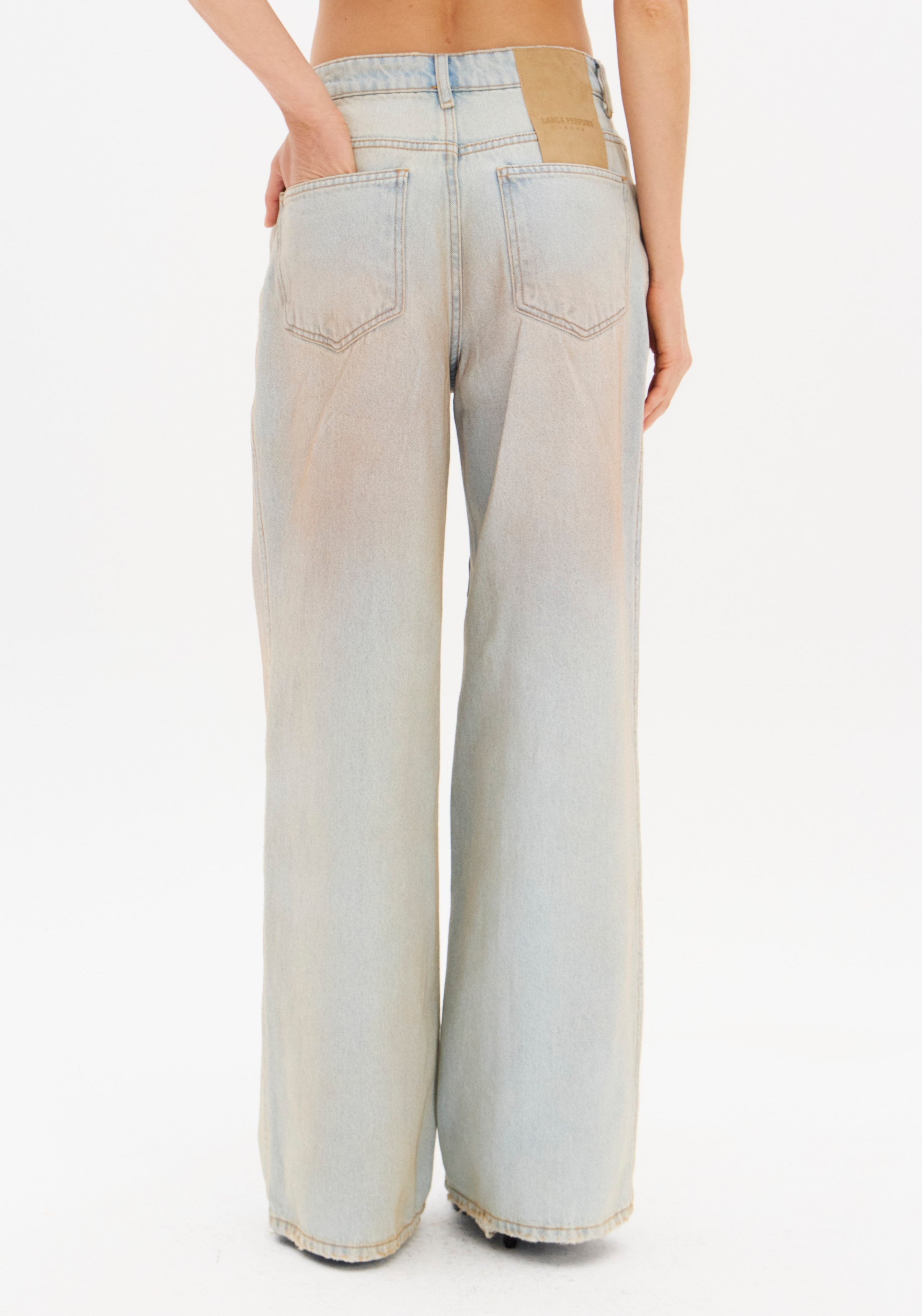 LP Light Washed Stained Jeans