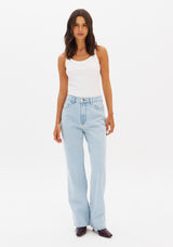 LP Light Wash Straight High Waisted Jeans