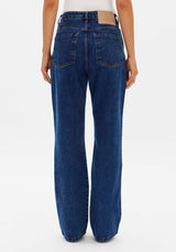 LP Dark Wash Straight High Waisted Jeans