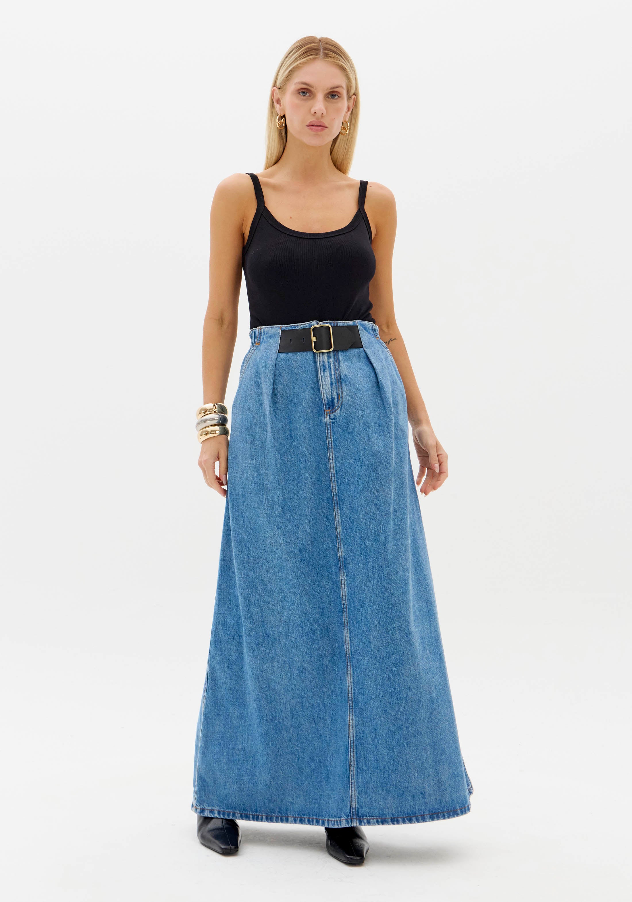 LP Jeans Midi Skirt