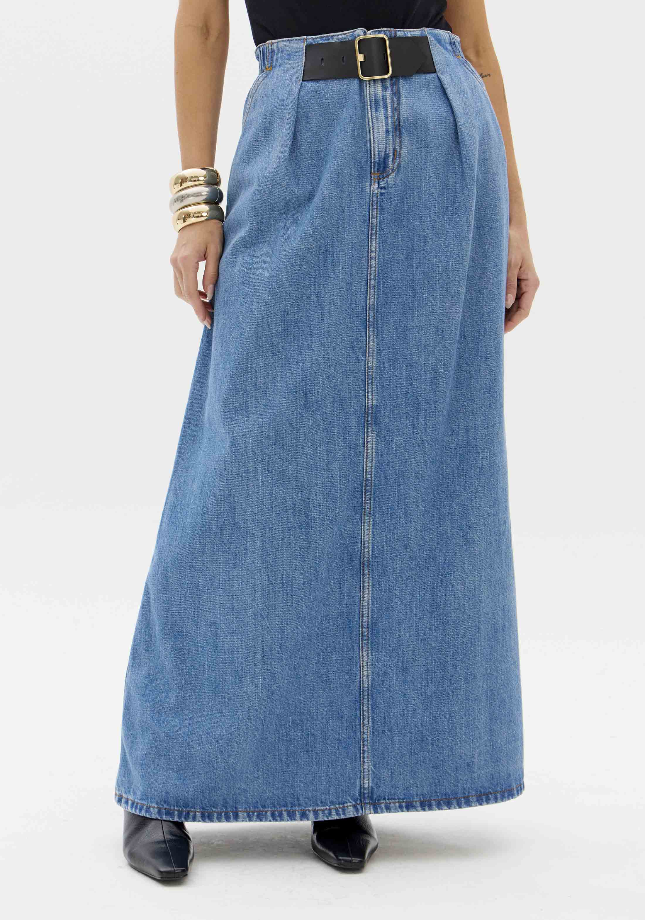 LP Jeans Midi Skirt
