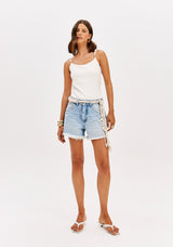 LP White Blouse With Pearls
