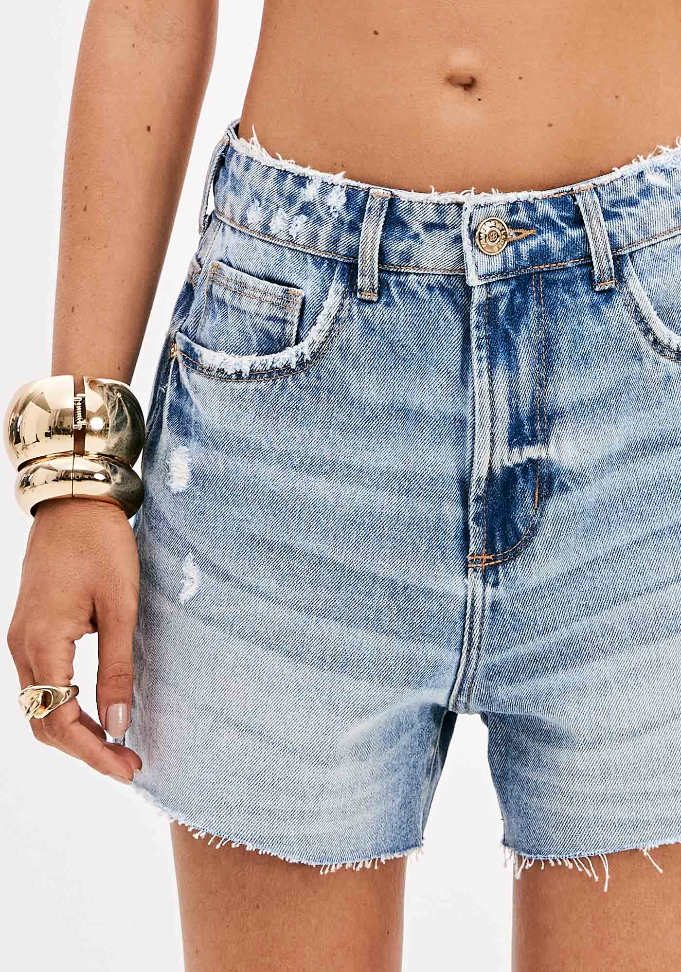 LP High-Waisted Denim Shorts