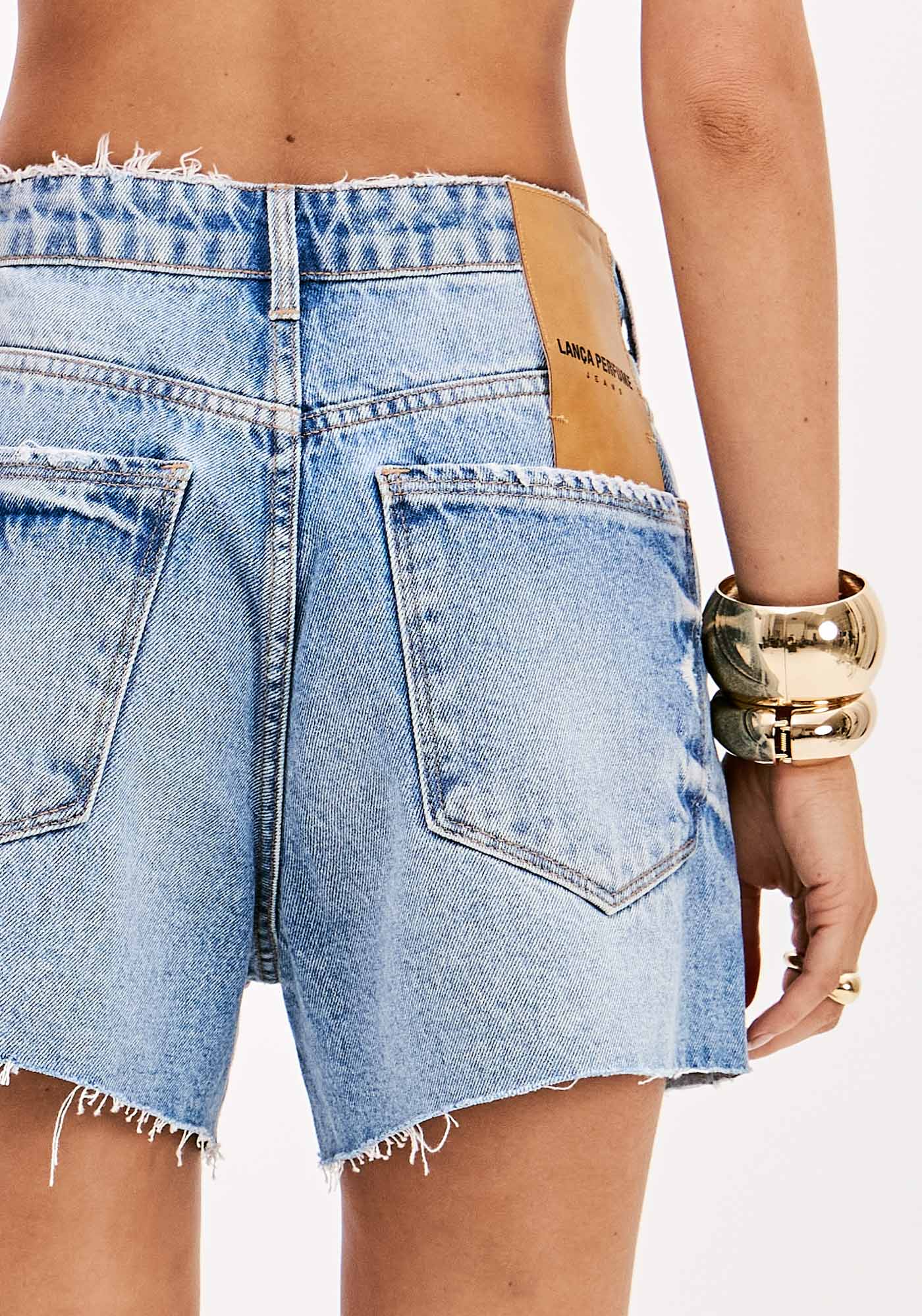 LP High-Waisted Denim Shorts