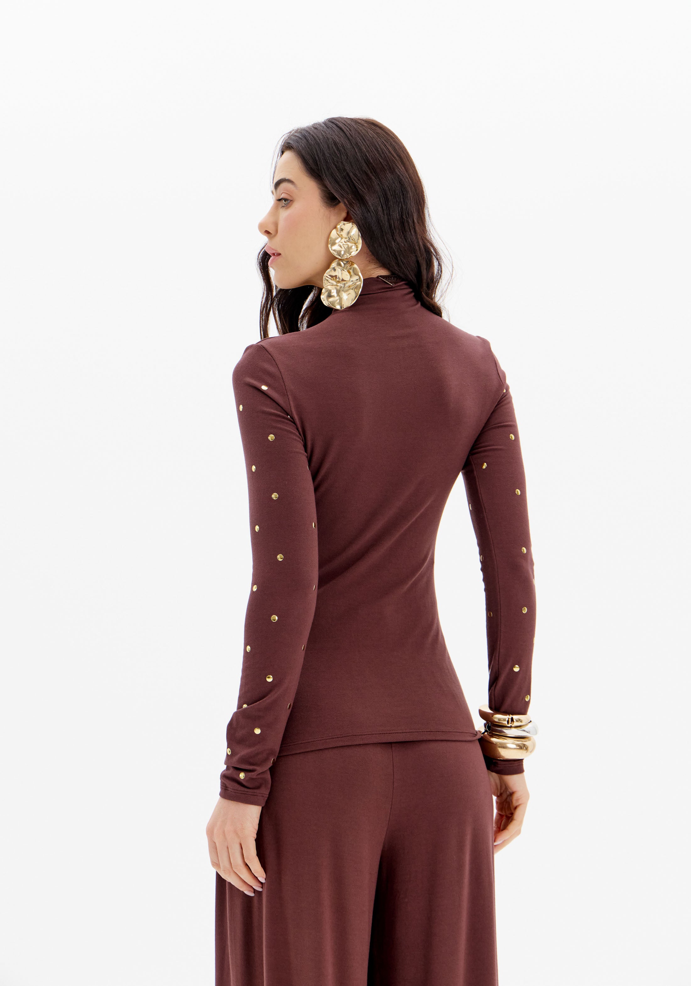 LP Brown Long Sleeve Blouse