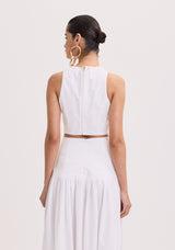 AM Embroidered Midi Skirt