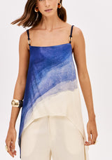 LP Blue Printed Blouse