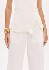 LP White Sleeveless  Blouse
