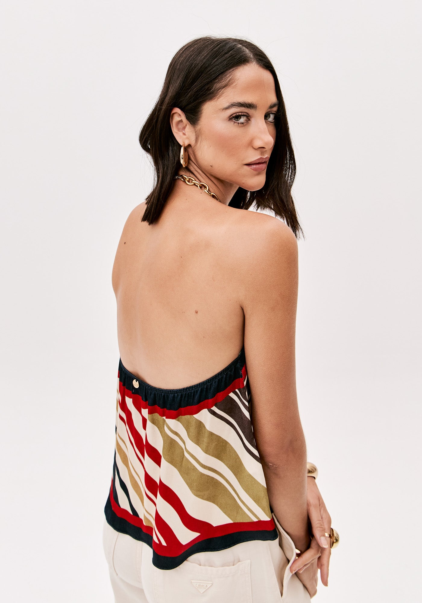 LP Backless Asymetric Blouse