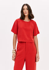 LP Red Blouse