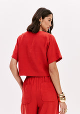LP Red Blouse