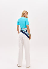 LP Ribbed Short Sleeve Blouse
