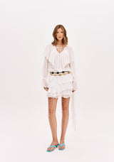 LP White Long Sleeve Blouse