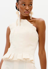 LP Off-White Corset-style Blouse