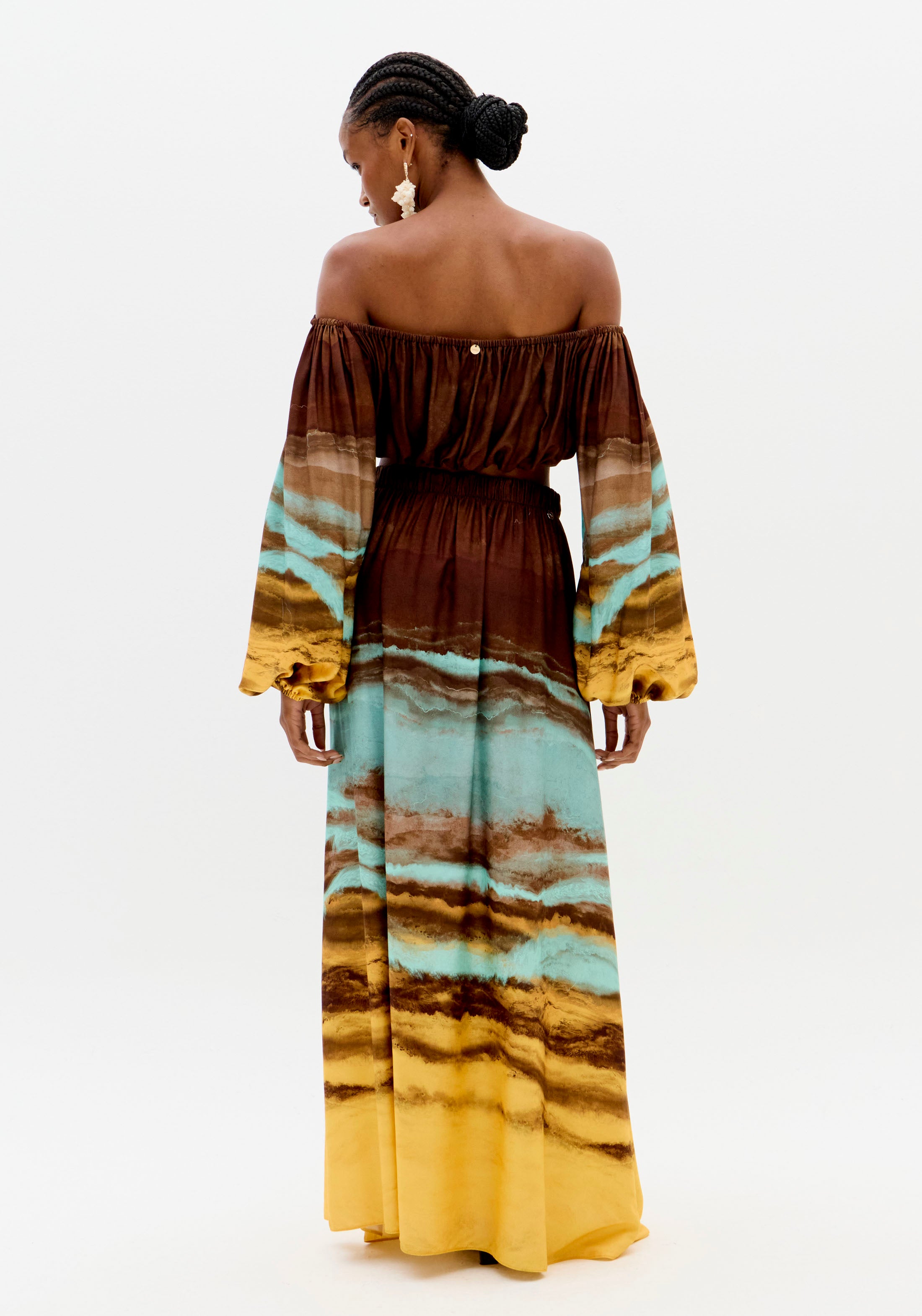 LP Brown Strapless  Blouse