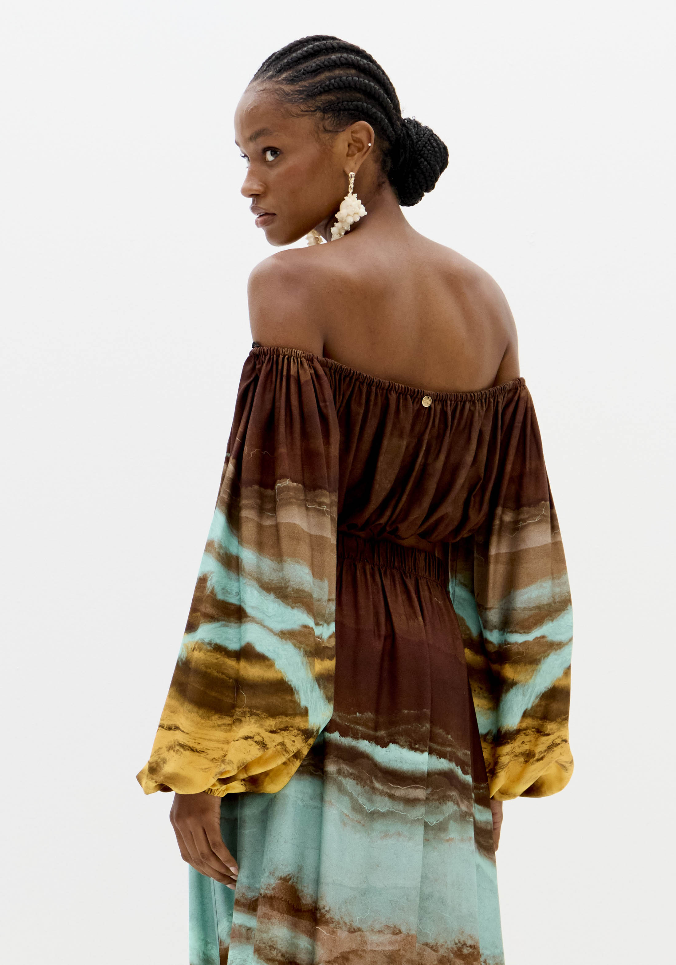 LP Brown Strapless  Blouse