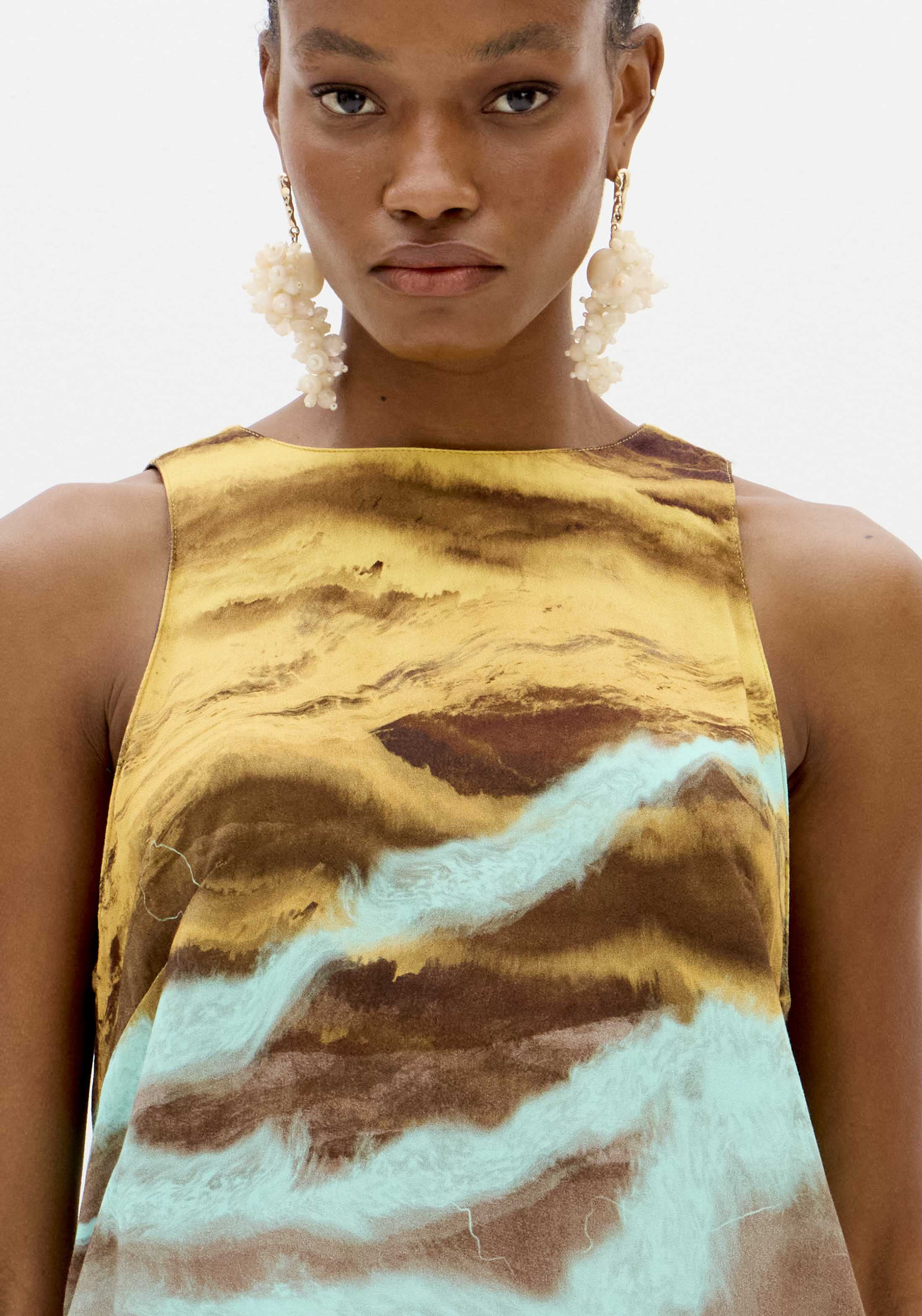 LP Printed Sleeveless Blouse