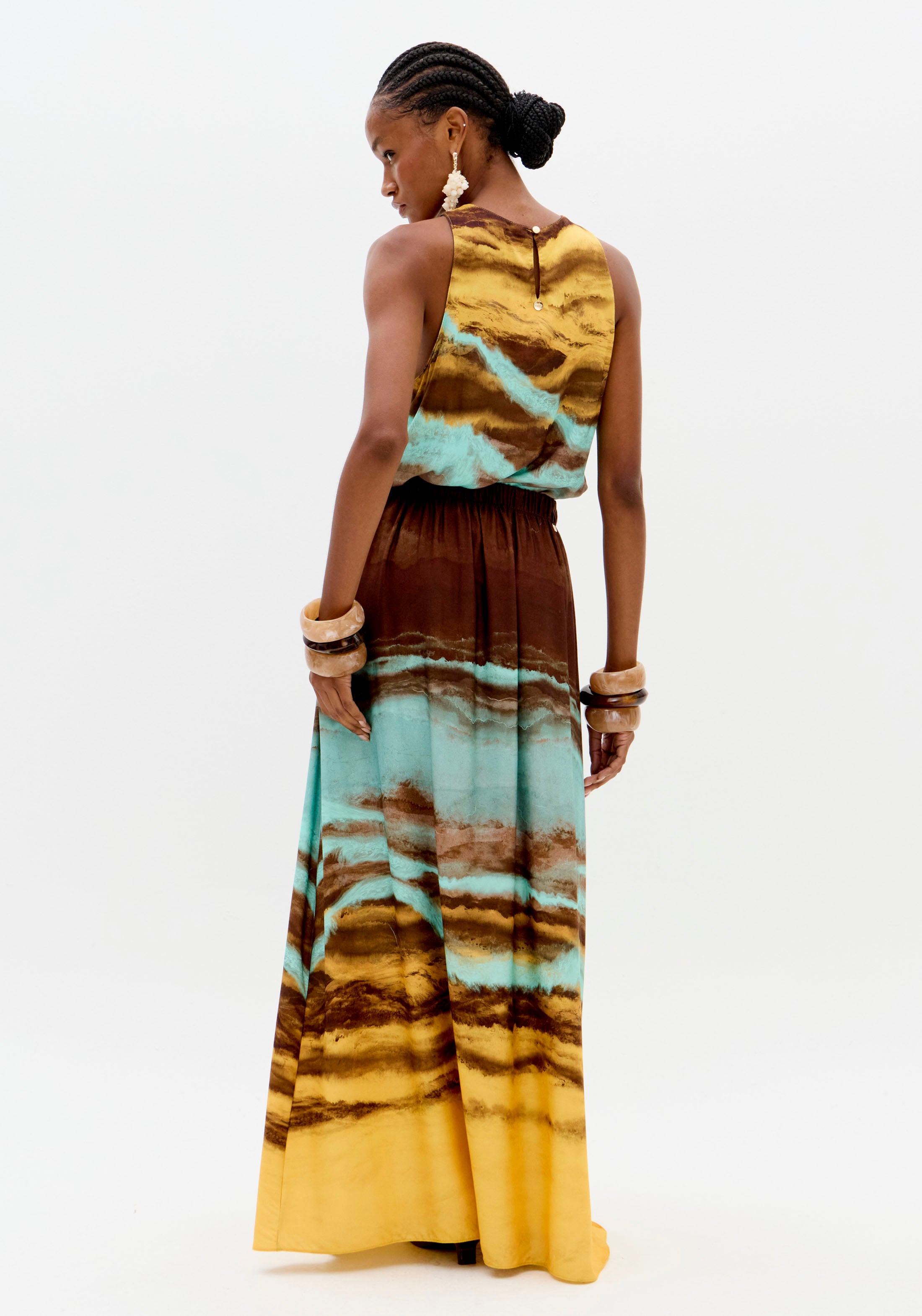 LP Printed Sleeveless Blouse